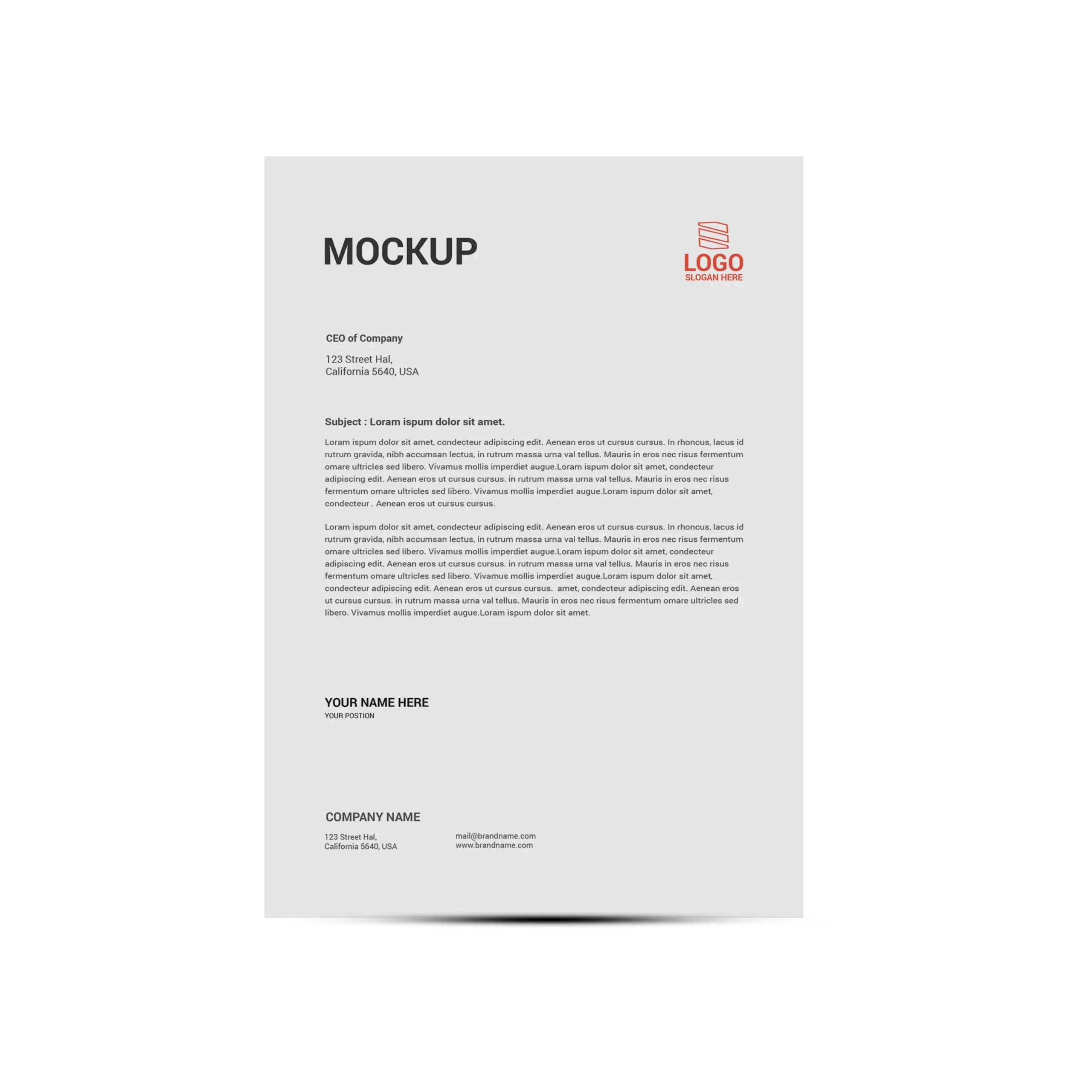 Letterheads printing in Dubai